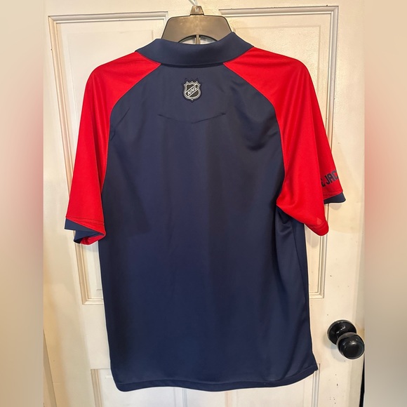 Reebok Center Ice NHL Columbus Blue Jackets Play Dry Polo Shirt Size Medium - Picture 7 of 10